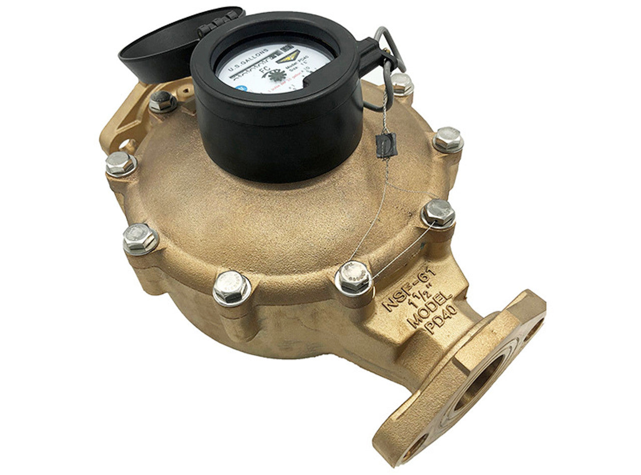 1-1/2" NTEP Approved Positive Displacement Water Meter (Flanged)