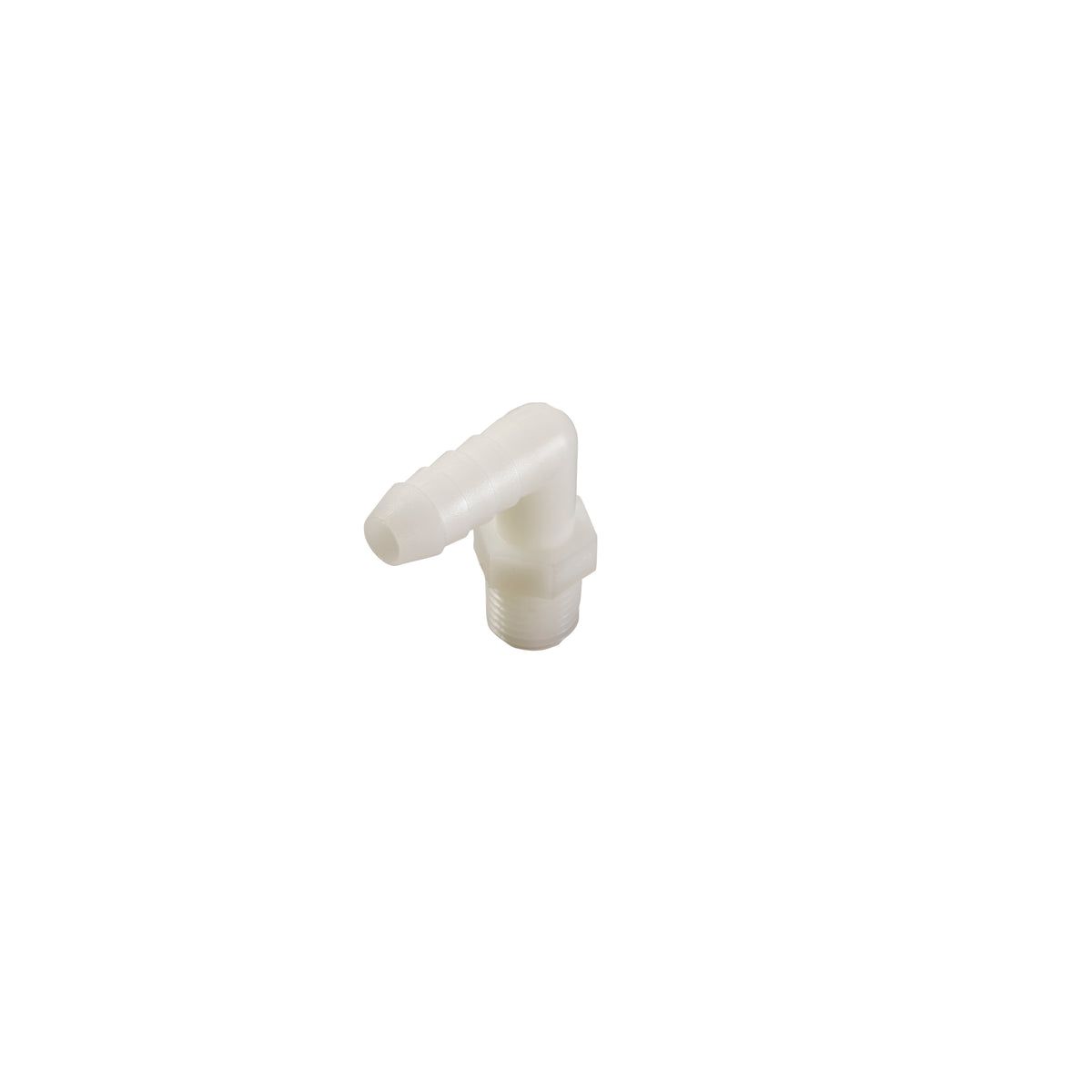 3/8-in BARB x 1/4-in MIP Nylon Male Elbow Fitting - Fittings N' Valves