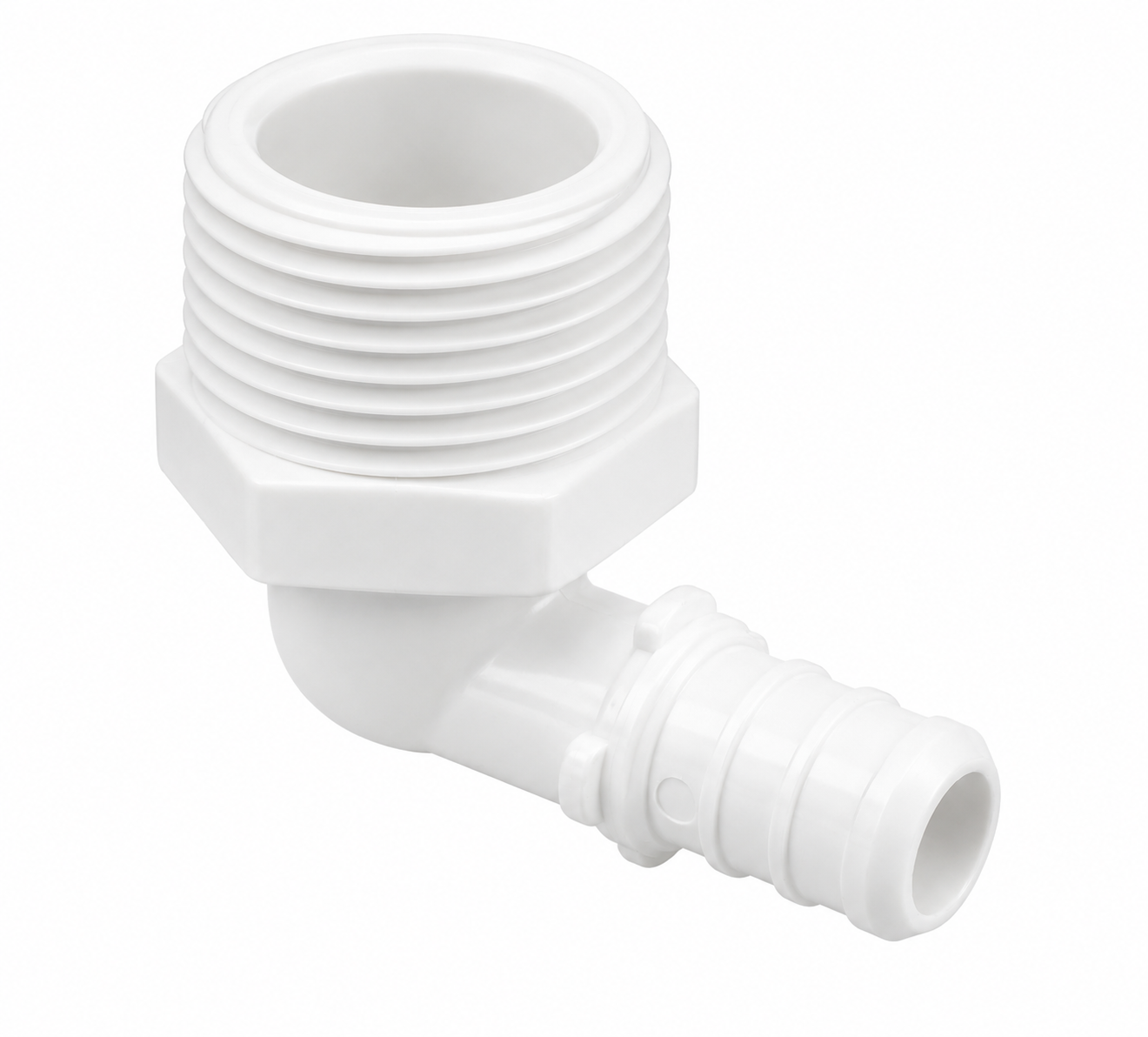3/4" PEX x 1/2" MIP Elbow Poly