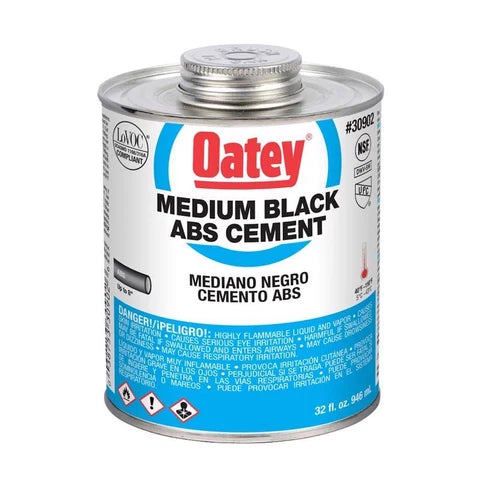 Oatey Medium Black ABS Cement - 16 oz.