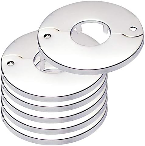 1" IPS Floor and Ceiling Plate Heavy Duty Split Flange, Copper Pipe, Chrome Finish