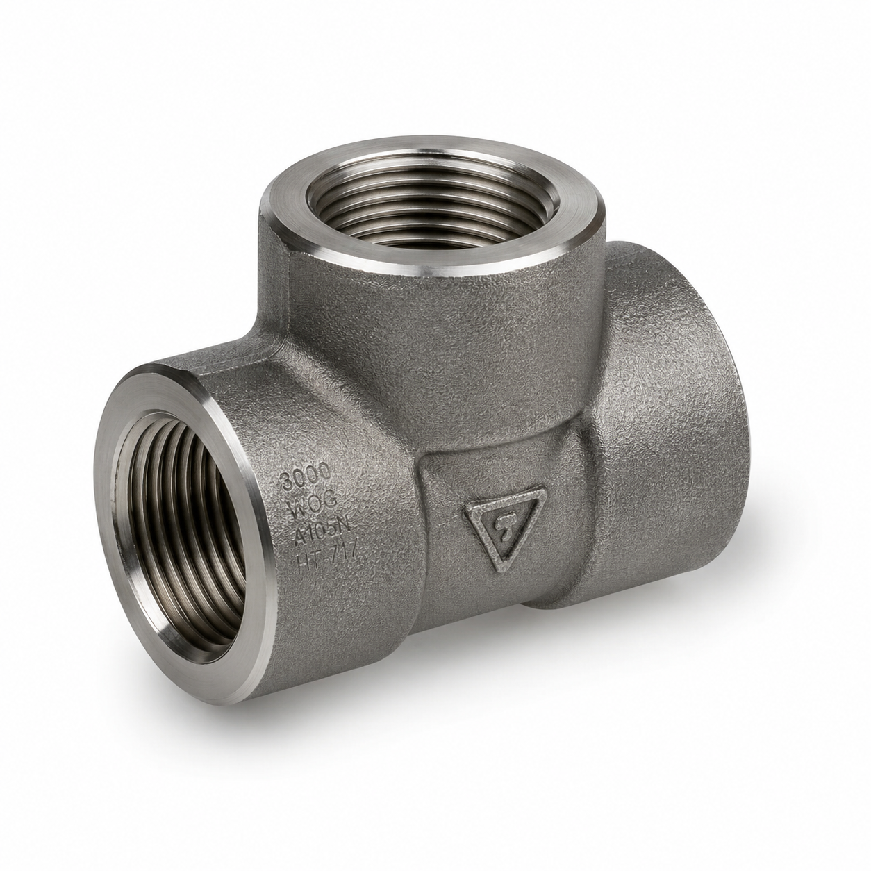 1/4" 3000# Threaded Forged Carbon Steel Tee
