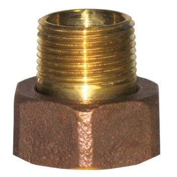 1-1/4" FIP x MIP Brass Union Tailpiece & Nut