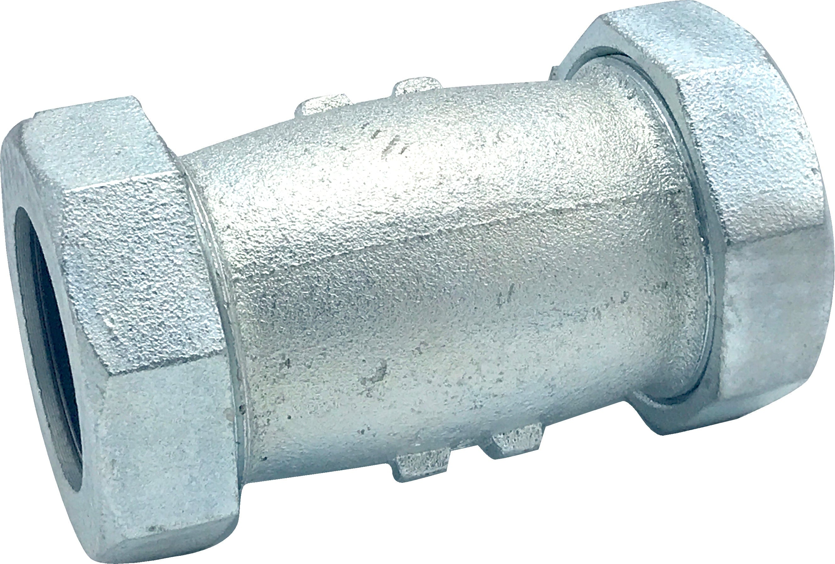 2 1/2" Long Galvanized Compression Coupling