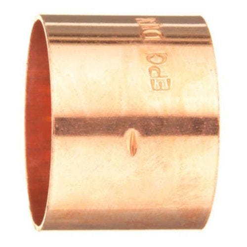 1-1/4" DWV C x C Copper Coupling With Stop