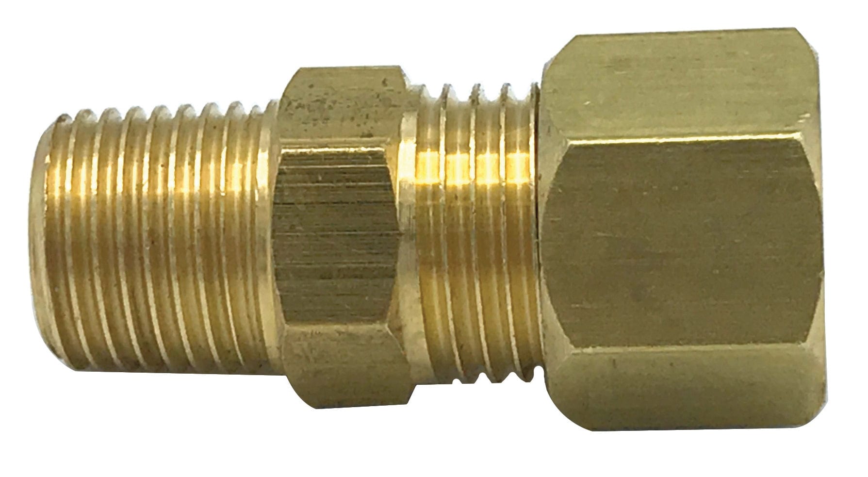 1/4" OD x 1/4" #68 Compression x MIP (Lead-Free)