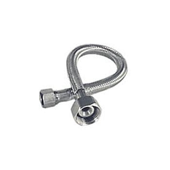 3/8" Comp x 1/2" F x 12" Stainless Steel Lavatory Supply