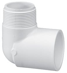3/4" PVC Schedule 40 90° Street Elbow MPT x SLIP