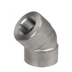 1/8" 3000# Threaded 45 Degree Forged Carbon Steel Elbow