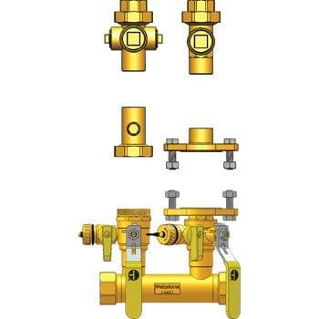 1-1/4" FIP Hydro-Core NB Component Kit: Wall 1 - Fittings N' Valves
