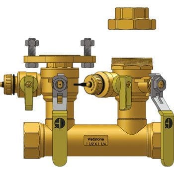 1-1/2" FIP Run x 1-1/4" Hydro-Core Left Kit - Fittings N' Valves