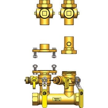 1-1/2" FIP Hydro-Core NB Component Kit: Wall 2 - Fittings N' Valves