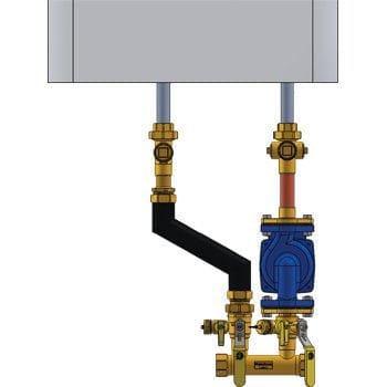1-1/4" FIP Complete NBP Kit - Wall Hung - Fittings N' Valves