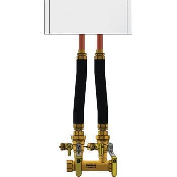 1-1/4" FIP Complete NBP Kit - Wall Hung Integral - Fittings N' Valves