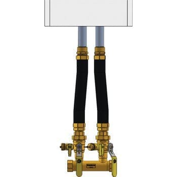 1-1/4" FIP Complete NBP Kit - Wall Hung Integral - Fittings N' Valves