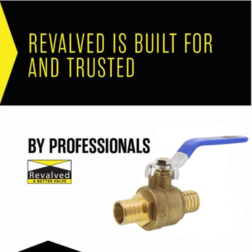 REVALVED PEX Full Port 3/4" Brass Ball Valve – Lead-Free