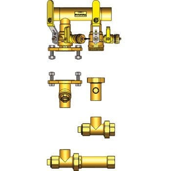 1-1/4" SWT Hydro-Core NB Component Kit: Floor Standing/Side Mount 1 - Fittings N' Valves