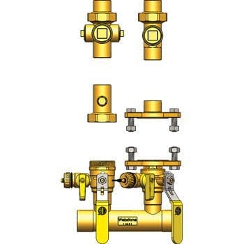 1-1/4" SWT Hydro-Core NB Component Kit: Wall Hung 1 - Fittings N' Valves