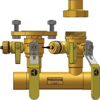 1-1/4" SWT Run x 1" Hydro-Core Left Kit - Fittings N' Valves