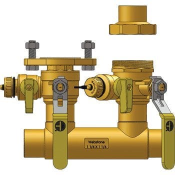 1-1/4" SWT Run x 1-1/4" Hydro-Core Left Kit - Fittings N' Valves