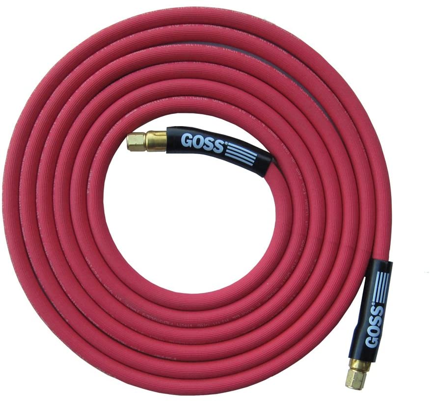 Goss Grade R, Acetylene Hose, 12 feet long