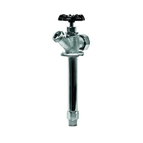 Anti-Siphon Frost Free Sillcock -  6" length - 3/4" Hose x 1/2" MIP/Sweat W/Chrome Plated Hose Bibb (Lead Free)