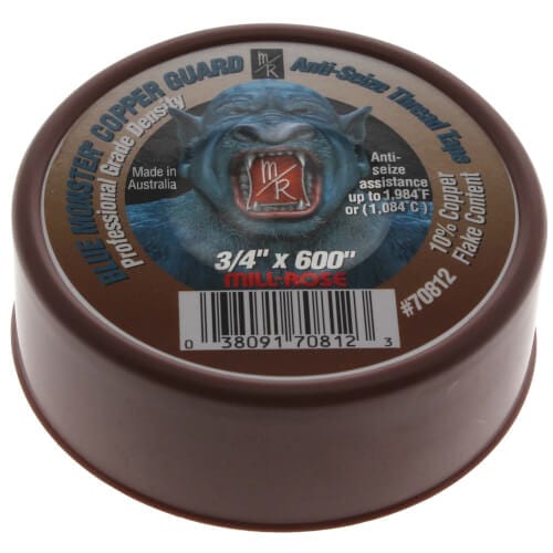 3/4" x 600" Blue Monster Copper Guard® Anti-Seize Thread Sealing Tape