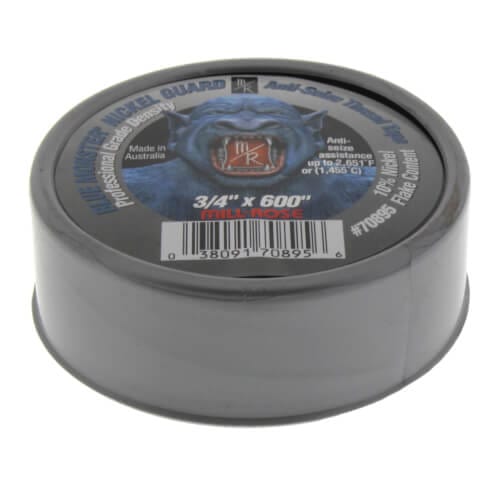 3/4" x 600" >Blue Monster Nickel Guard® Anti-Seize Thread Sealing Tape