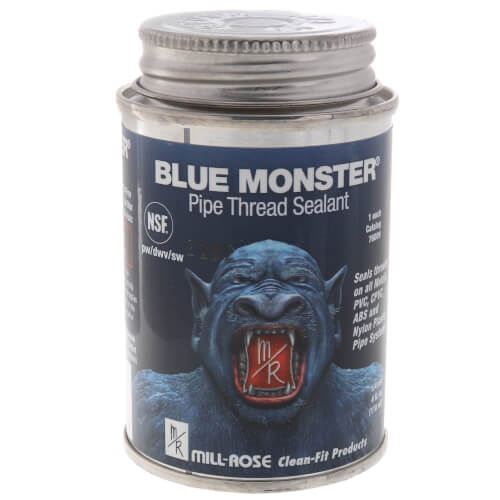 1/4 pint / 4 fl. oz. Blue Monster Heavy-Duty Industrial Grade Thread Sealant