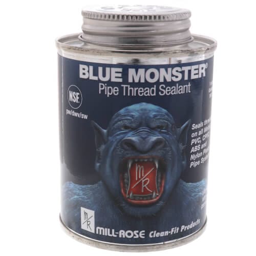 1/2 pint / 8 fl. oz.Blue Monster Heavy-Duty Industrial Grade Thread Sealant