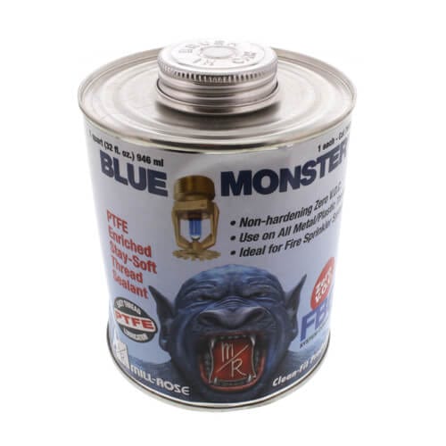 1 quart / 32 fl. oz. Blue Monster Stay-Soft PTFE Pipe Thread Sealant