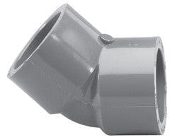 2" Schedule 80 PVC 45 Degree Elbow - Slip x Slip