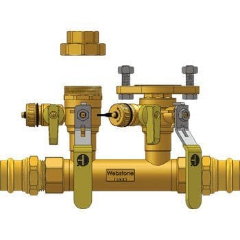 1-1/4" Press Run x 1" Hydro-Core Right Kit - Fittings N' Valves