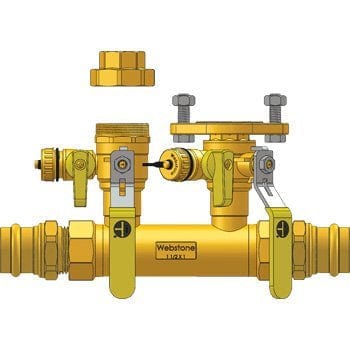 1-1/2" Press Run x 1" Hydro-Core Right Kit - Fittings N' Valves