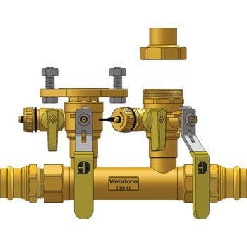 1-1/4" Press Run x 1" Hydro-Core Left Kit - Fittings N' Valves