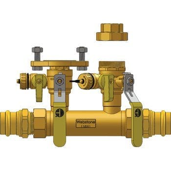 1-1/2" Press Run x 1" Hydro-Core Left Kit - Fittings N' Valves