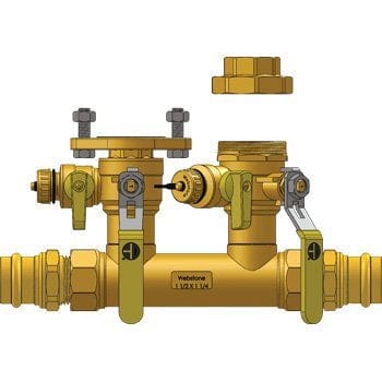 1-1/2" Press Run x 1-1/4" Hydro-Core Left Kit - Fittings N' Valves