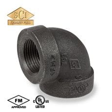 1" 125 WSP Cast Iron Threaded 90 Elbow