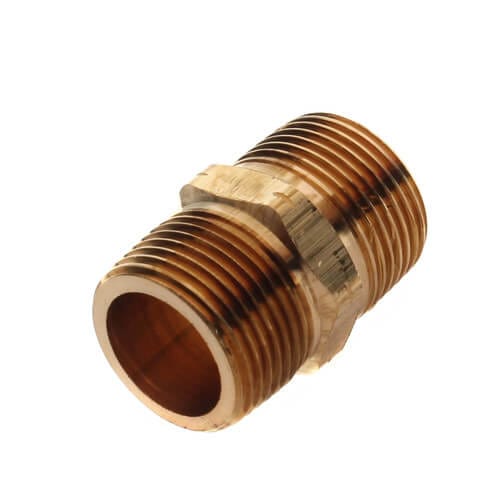 3/4" Brass Hex Nipple (Lead Free)