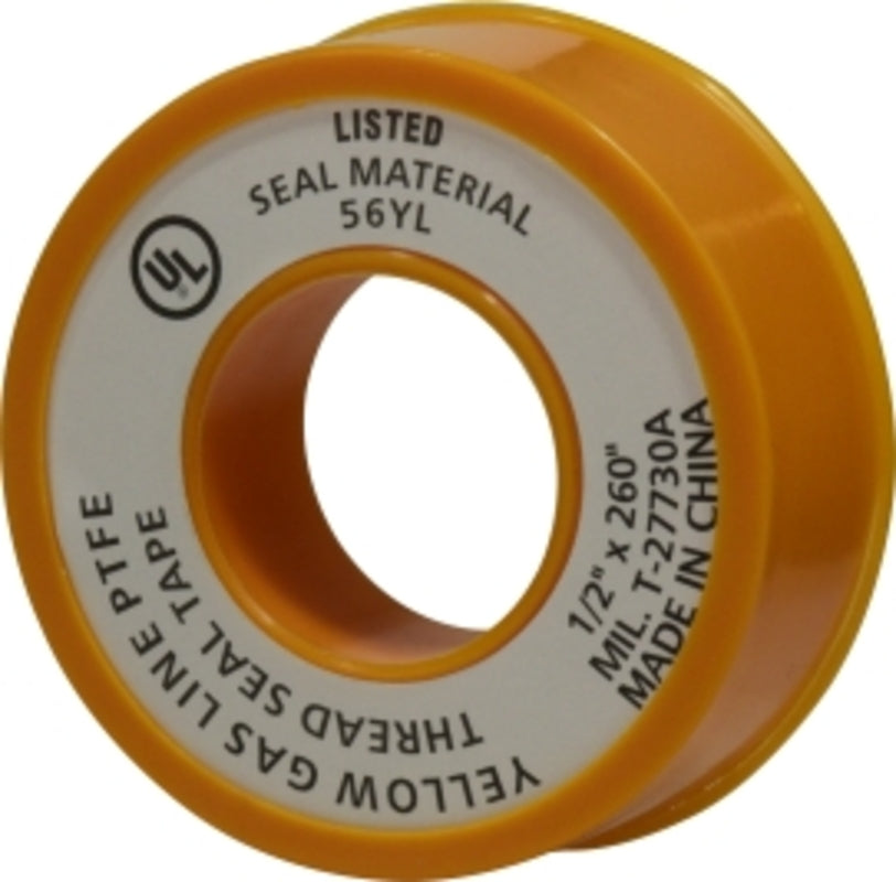 1/2 X 520 YELLOW GAS LINE TAPE