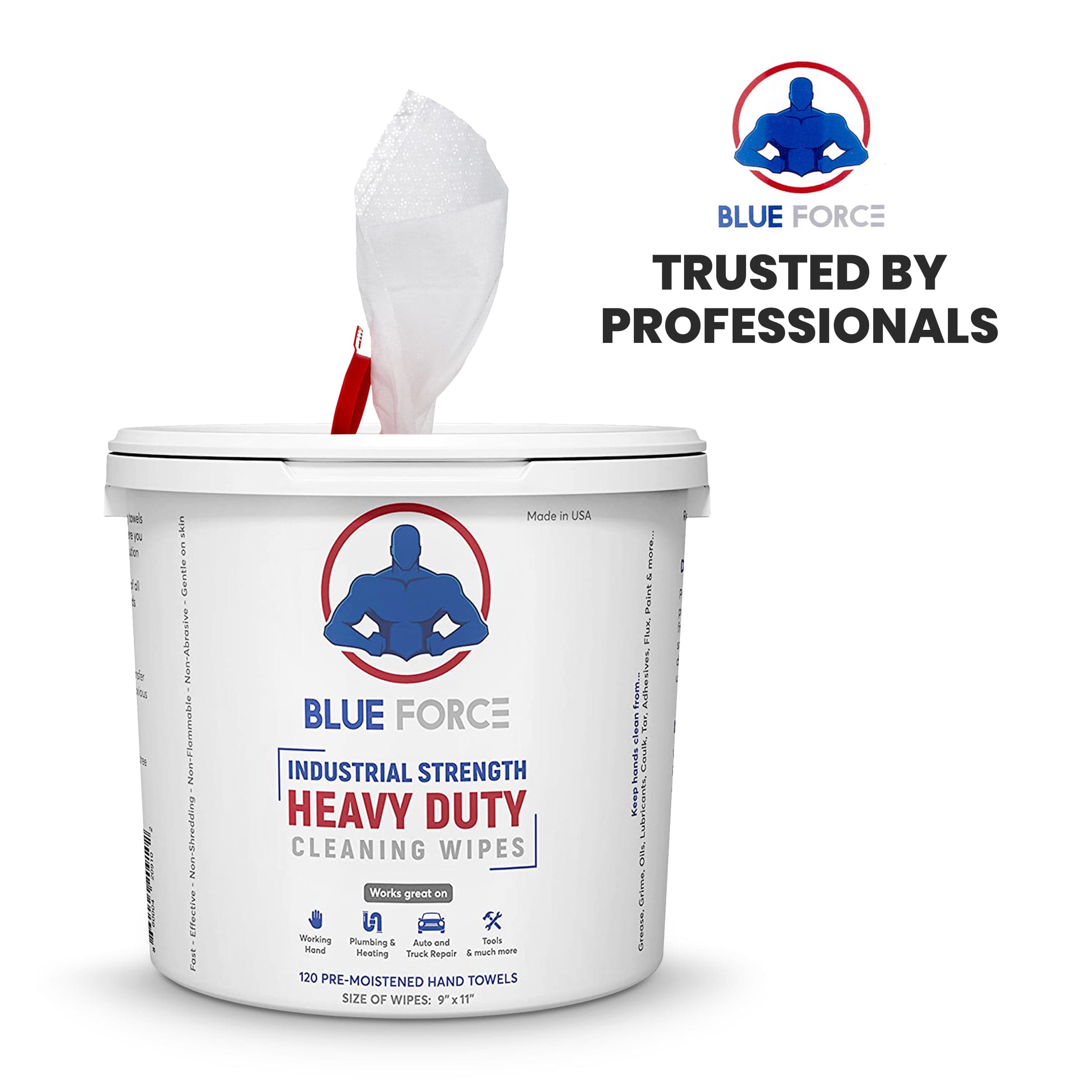 Blue Force Hand, Tool, Fittings & Pipe Wipes 120 Count