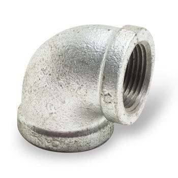3/4" Galvanized Malleable Iron Pipe Fittings 90 Degree Elbow