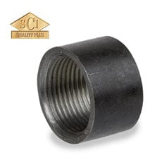 3-1/2" Schedule 40 Black Merchant Steel Half Coupling