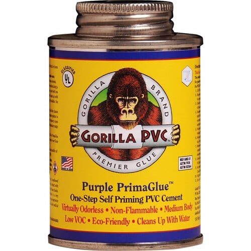 16 oz. Gorilla PrimaGlue Premium PVC Cement (purple)