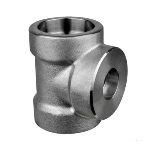 1-1/4" x 1" 3000# Forged Stainless Steel 316/L Socket Weld Reducing Tee