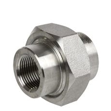 1/8" 3000# Forged Steel 304/L Threaded Union