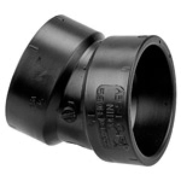 ABS 22-1/2-Degree Ell - Hub x Hub - 6" - Fittings N' Valves