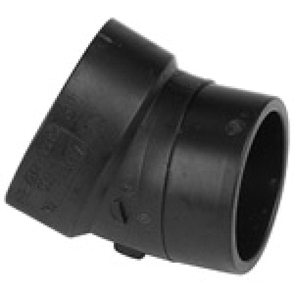ABS 22-1/2-Degree Street Ell - Spigot x Hub - 2" - Fittings N' Valves