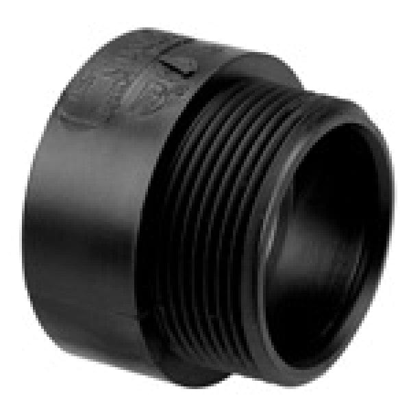 ABS Adapter - Hub x MIPT - 4" - Fittings N' Valves