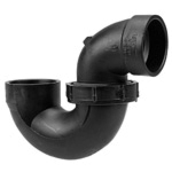 ABS P-Trap w/Union Joint - Hub x Hub - 2"